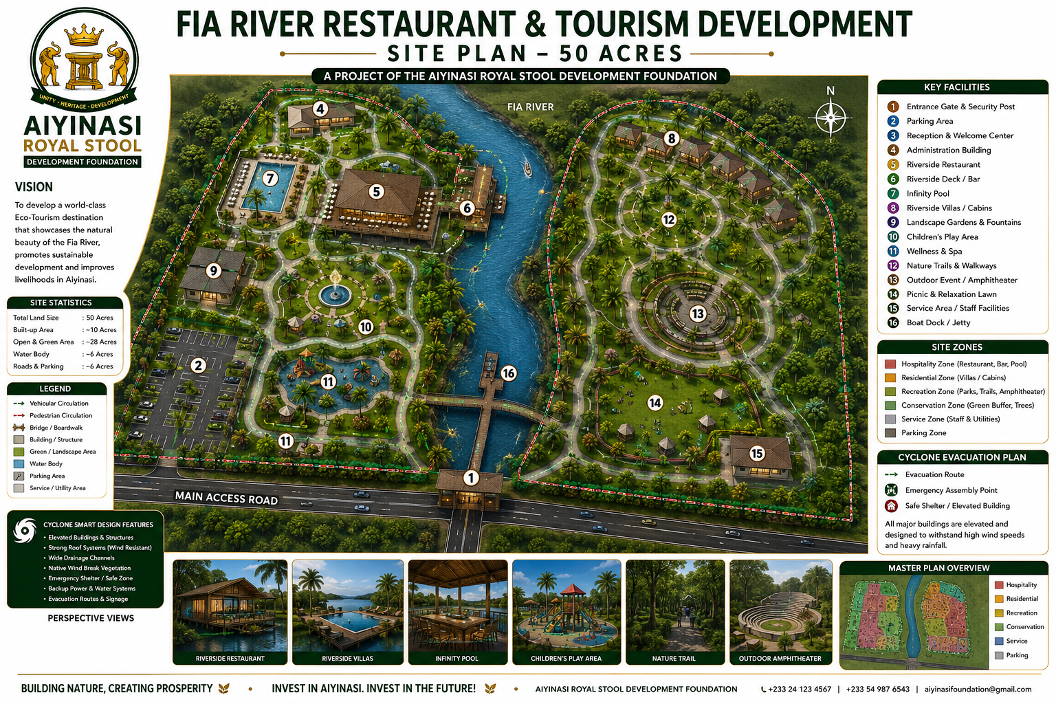 FIA River restaurant and tourism development site plan