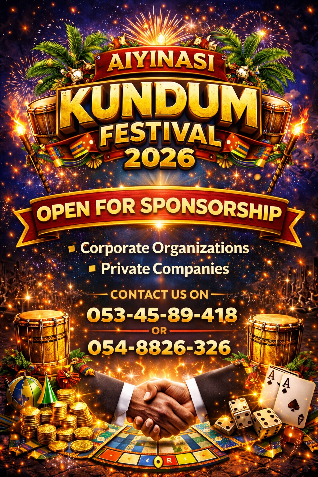 Aiyinasi Kundum Festival 2026 — Open for sponsorship